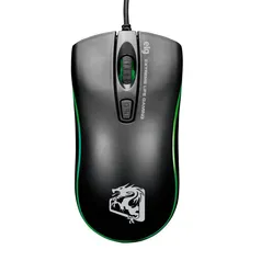 Mouse Gamer Dragon War 2400DPI ELG Preto | R$ 29,99