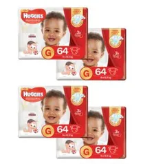 Kit de Fraldas Huggies Hiper Supreme Care G - 256 Unidades R$174