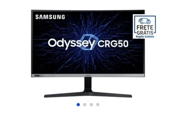 Monitor Gamer Curvo Samsung 27", FHD, 240Hz, HDMI, DP, Gsync, Preto e 