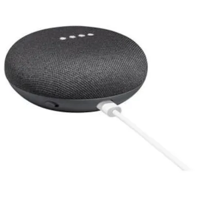 Nest Mini (2ª geração): Smart Speaker com Google Assistente - Preto | R$199