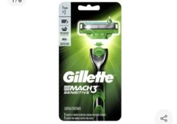 Aparelho de Barbear Gillette Mach3 | R$14
