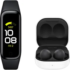 Galaxy Buds2 - Preto + Galaxy Fit2 - Preto