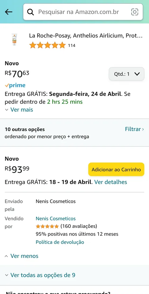 Imagem na descrição da promoção