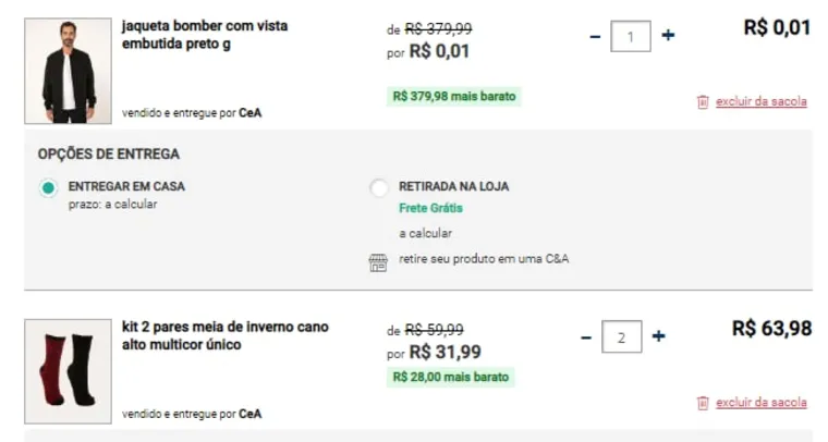 Imagem na descrição da promoção