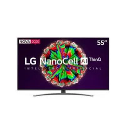 Smart TV LG 55'' 55NANO81 Ultra HD 4K | R$ 3.089,99