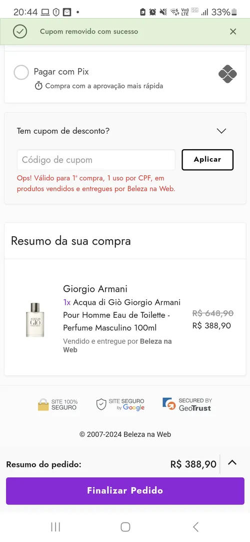 Imagen na descrição da promoção