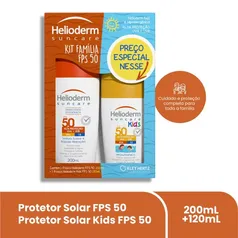 Kit Helioderm Suncare Protetor Solar Corporal FPS 50 com 200ml + 120ml