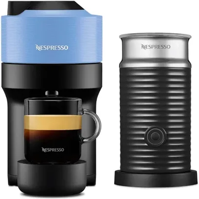 Foto do produto Nespresso - Vertuo Pop Azul Pacífico e Aeroccino 110V