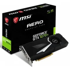 [Boleto] PLACA DE VÍDEO MSI GEFORCE GTX 1070 TI AERO 8GB GDDR5 PCI-EXP 912-V330-235 - R$1913