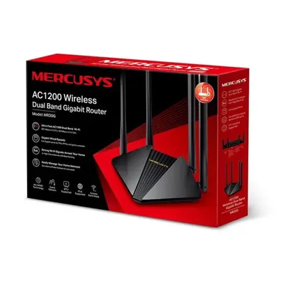 Roteador Mercusys MR30G AC1200 Preset Gigabit Wireless Dual Band, até 1,2 Gbps, Modo Access Point