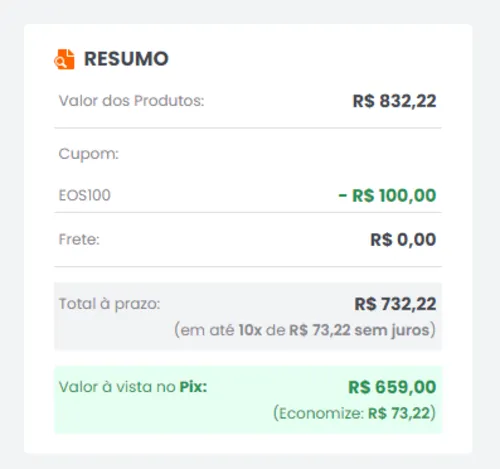 Imagem na descrição da promoção