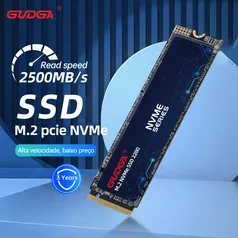 SSD Nvme 1tb Gudga 2500 mb/s/write (máximo) até 2084 mb/s