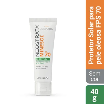 Neostrata Minesol Protetor Solar Facial Oil Control Fps70 Toque Seco 40g