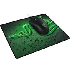 Kit Gamer Razer - Mouse Abyssus, LED Verde e Mousepad Goliathus Terra Speed Médio | R$160