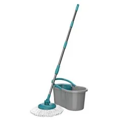 Mop Giratório FlashLimp Fit MOP5010 com Balde - Cinza/Verde