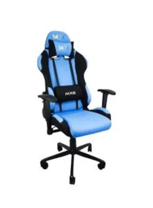 Cadeira Gamer MX6 Giratória Azul com Preto - Mymax | R$719