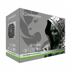 Fonte Gamer Gamemax GX1250 PRO 1250W 80 Plus Platinum Full Modular PFC Ativo Metal - GX1250PROSLS8810BR