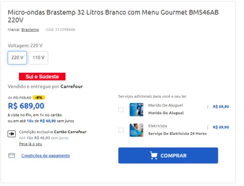 Imagem na descrição da promoção