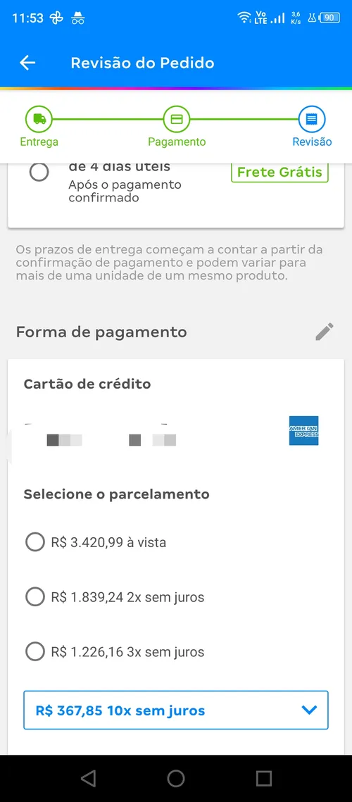 Imagem na descrição da promoção