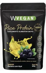 Proteína Vegana Premium W Vegan, Sabor Banana Com Acai - 900g