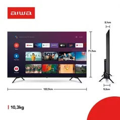 Smart Aiwa 55" Android, 4K, Borda Ultrafina, Dolby Vision & Atmos - AWS-55-BL-01-A