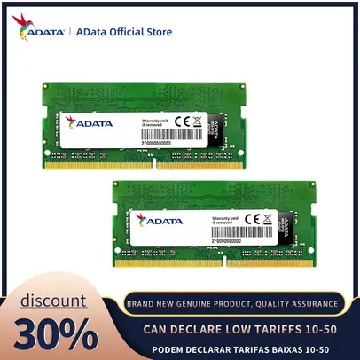 [Novos Usuários] Memória Ram Adata 16GB DDR4 3200mhz - Notebook