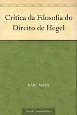 eBook | Crítica da Filosofia do Direito de Hegel