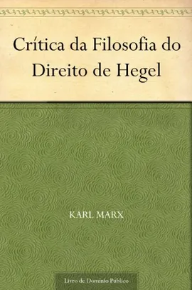 eBook | Crítica da Filosofia do Direito de Hegel