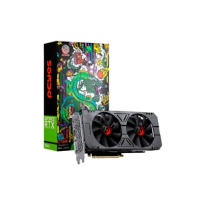 Placa de Vídeo Pcyes Nvidia GeForce RTX 2060, 6GB GDDR6, 192 Bits, Dual Fan - PAX2060RTX6G192BDF - 801221