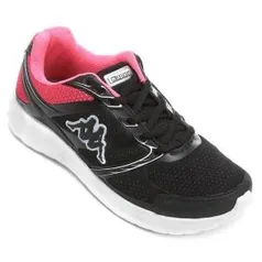 Tênis Kappa Piemonte Feminino - Preto e Pink - R$57