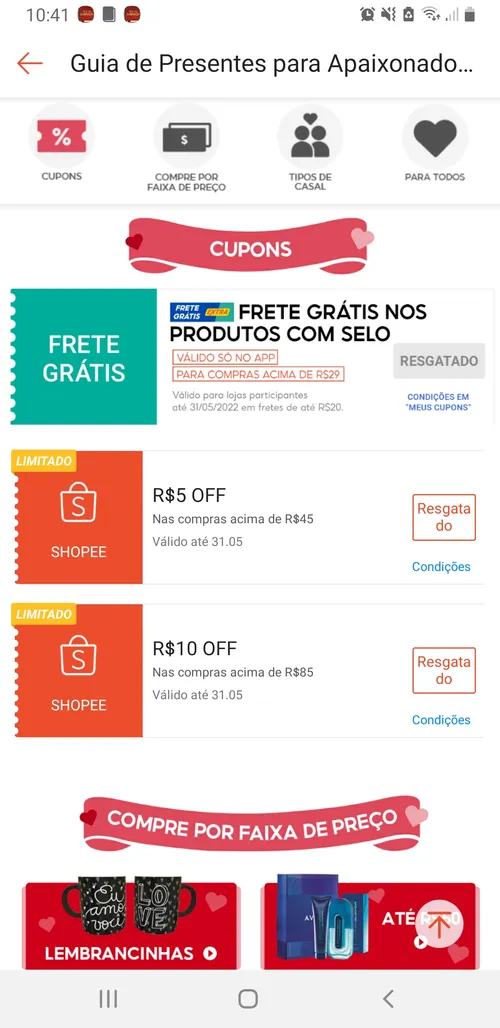 Imagem na descrição da promoção