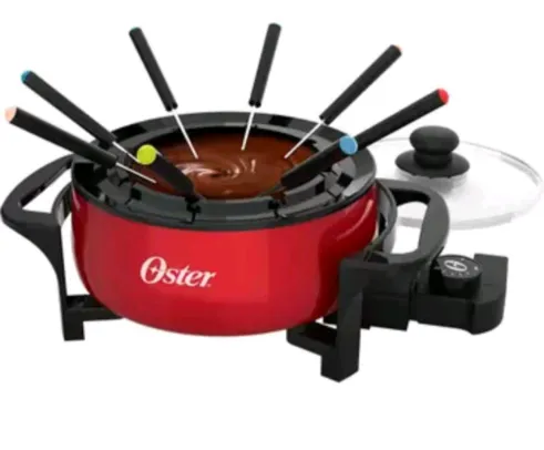 Panela Elétrica para Fondue Red Oster 2 em 1