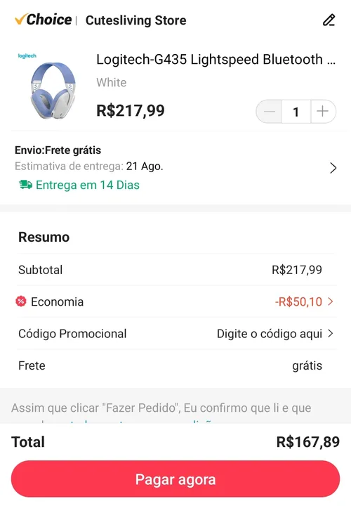 Imagem na descrição da promoção