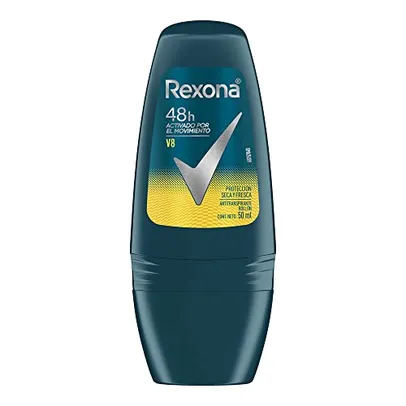 [SUPER R$5,38]Desodorante Antitranspirante Rexona  V8 50ml (A embalagem pode variar)