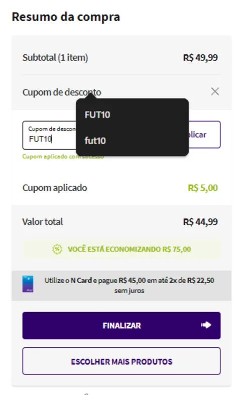 Imagem na descrição da promoção