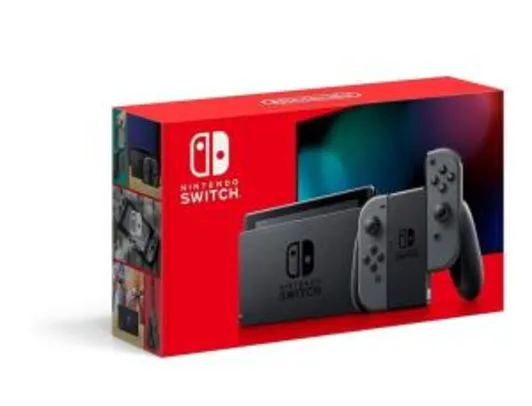 (CC Americanas + App) Nintendo Switch Gray V2 ANATEL | R$2249