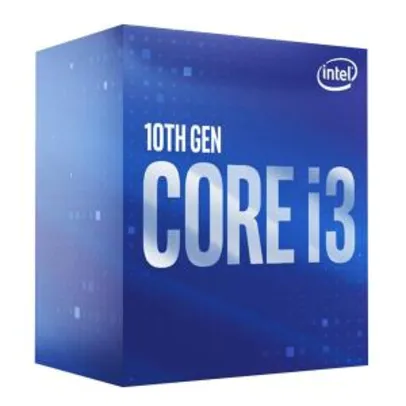 Processador Intel Core i3 10100F 3.60GHz (4.30GHz Turbo), 10ª Geração, 4-Cores 8-Threads R$579