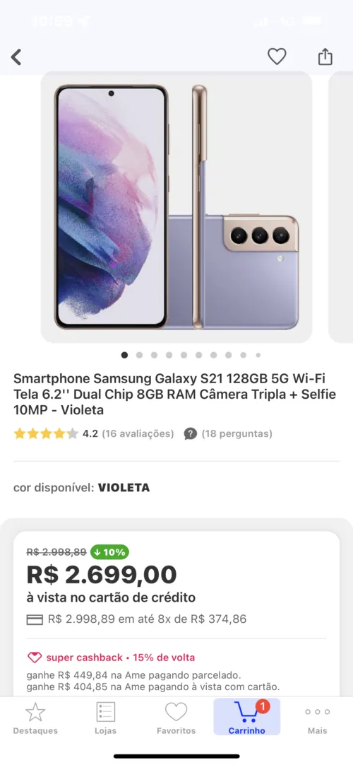 Imagem na descrição da promoção