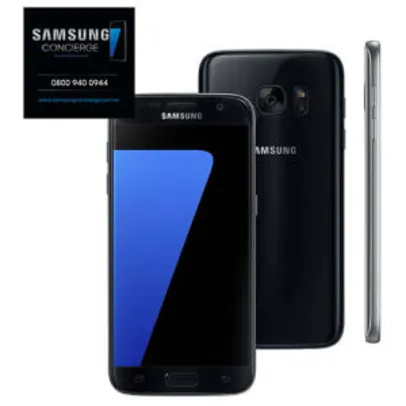 Smartphone Samsung Galaxy S7 Preto com 32GB, Tela 5.1", Android 6.0, 4G, Câmera 12MP e Processador Octa-Core - R$1583