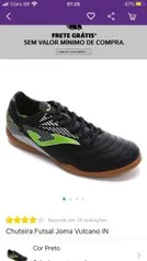 Tênis Futsal Joma Vulcano (Preto e Branco) - R$70