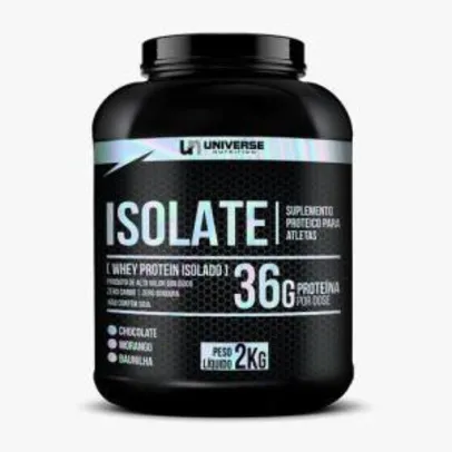 Whey Isolado Isolate 2kg - Universe Nutrition (R$ 74,17 no Ame, 10% de volta)