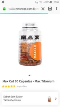 Max Cut 60 Cápsulas - Max Titanium | R$27