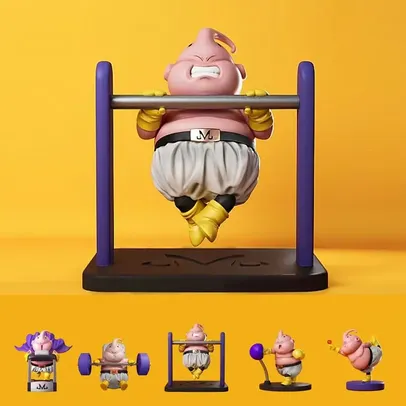 (App/Taxa Inclusa/ Conta Nova R$ 5,99) Boneco Majin Buu Fitness, Dragon Ball 