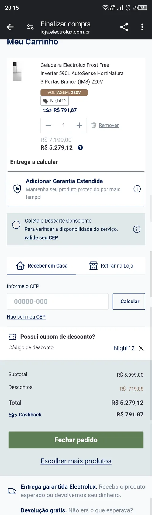 Imagem na descrição da promoção