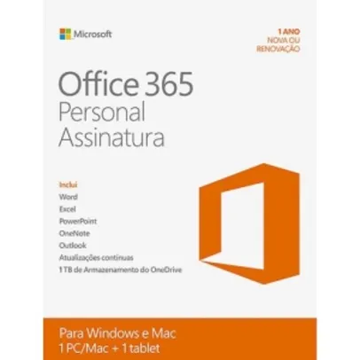 [Americanas] Microsoft Office 365 Personal - R$ 50