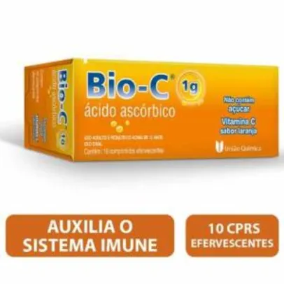 BIO-C 10 Comprimidos Efervescentes VITAMINA C | R$ 8