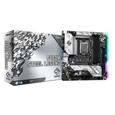 Placa-Mãe ASRock B460M Steel Legend, Intel LGA1200, Micro ATX, DDR4 R$820