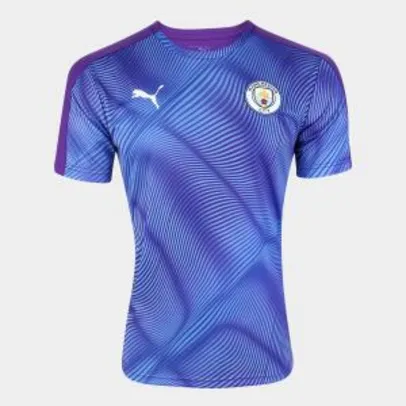 Camisa Manchester City Pré-Jogo 19/20 s/nº Puma Masculina - Tam.M | R$99
