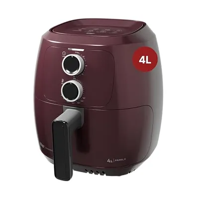 WAP Fritadeira Elétrica sem Óleo Air Fryer Vermelha 4 Litros, Potência de 1500W e Revestimento Antiaderente 127V