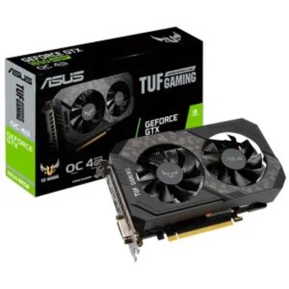 Placa de Vídeo Asus TUF Gaming NVIDIA GeForce GTX 1650 Super OC, 4GB | R$1.235